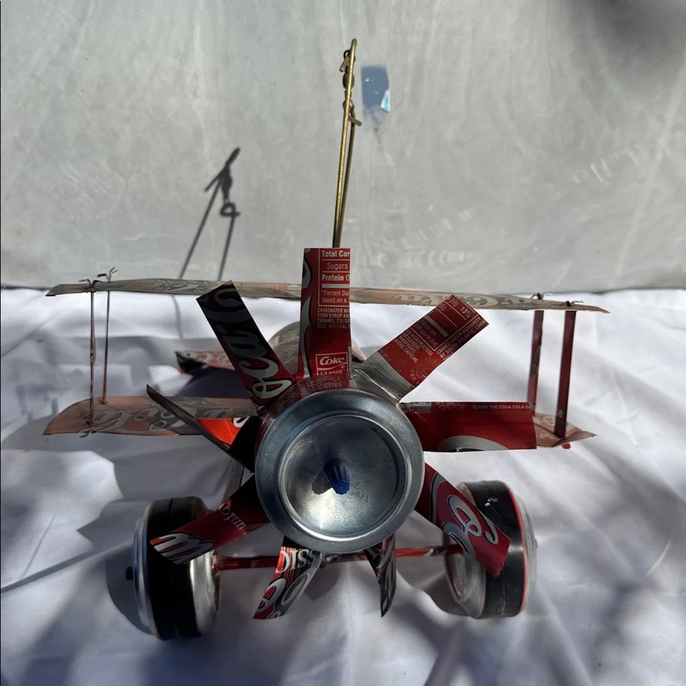Coca-Cola Can Airplane Model, Handmade SO COOL - Picture 3 of 5